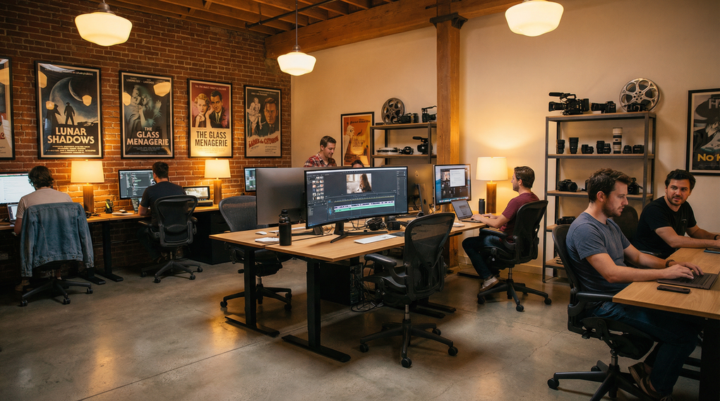 抖阴官网影视传媒公司办公环境